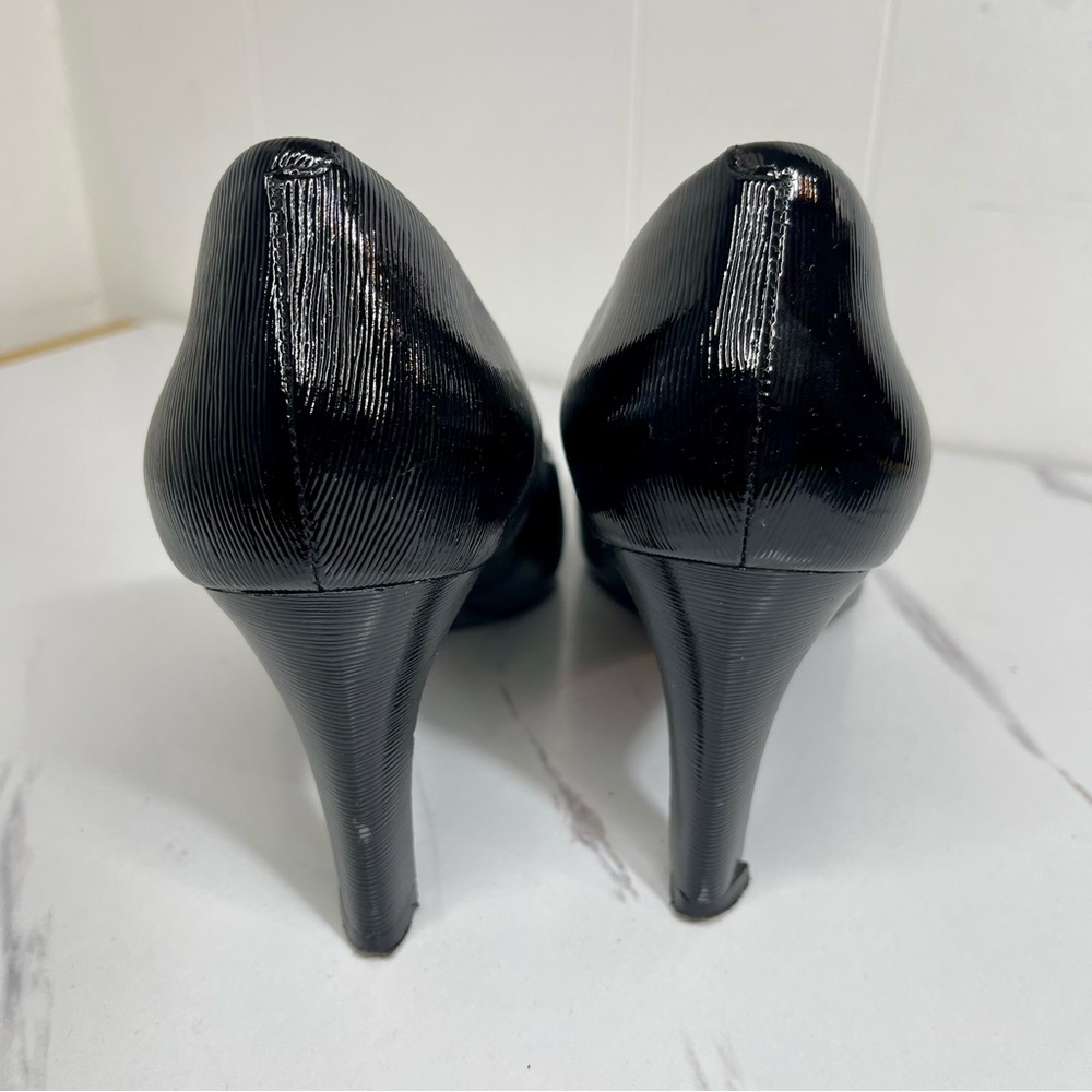 Rockport Womens Size 9.5 Total Motion Sheehan Black Patent Heels Pumps Shoes - Picture 6 of 10